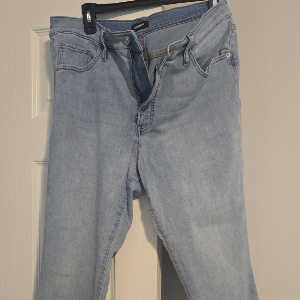 Express Light Blue Skinny Jeans - Women's